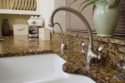 white undermount sink Granite kitchen Academy Marble and Granite